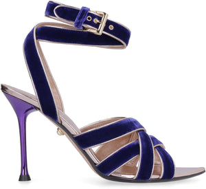 Liza velvet sandal with heel-1